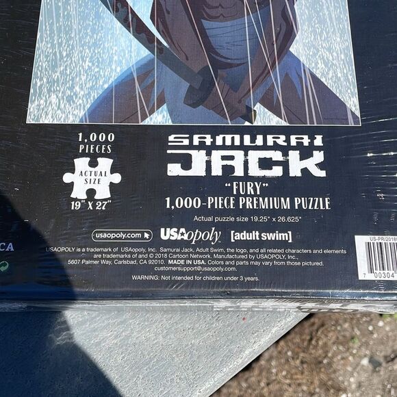 Samurai Jack “Fury” 1000 Piece Premium Puzzle , Puzzle Size 19.25” x 26.625 - Picture 6 of 6